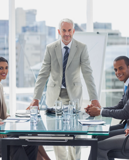 Entrepreneurs and business owners in a meeting